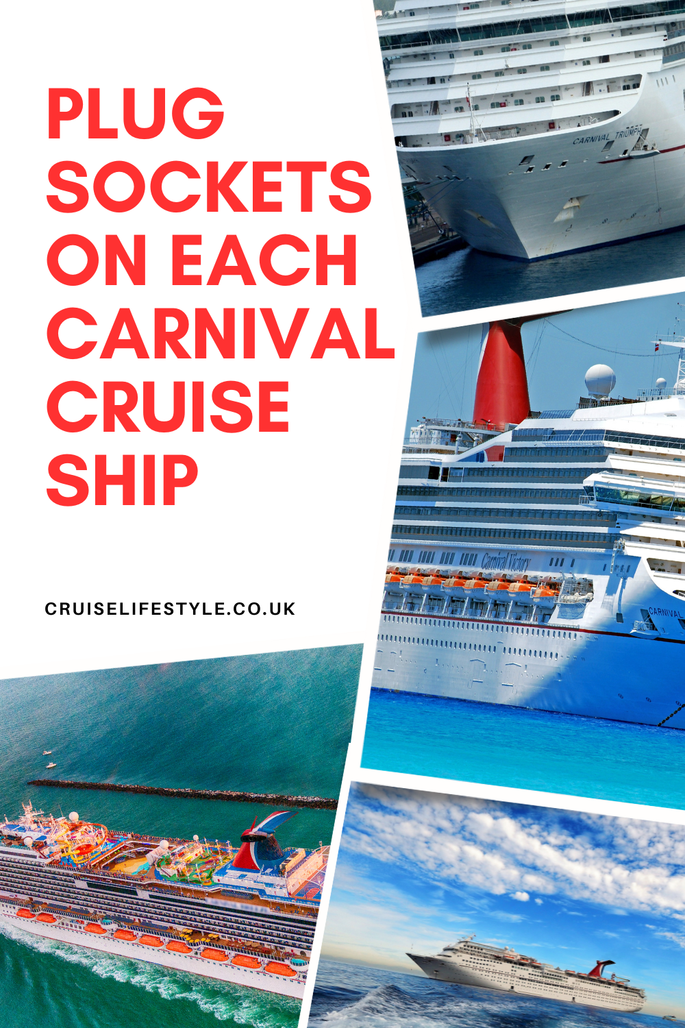 What are the plug sockets on Carnival Cruises?